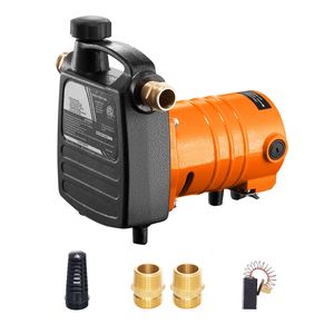 Pompa d'Acqua Portatile in Ghisa 115V AC 1/2HP 1600 GPH con Filtro a Spazzole di Carbone e Connettori in Ottone - Product Image 5