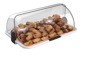 Support de stockage polyvalent en acrylique pour pain, gâteau et beignet avec couvercle Présentoir élégant et gardien de la fraîcheur - Product Image 3