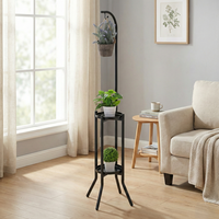 Support de rangement pour plantes surélevées pour la maison, pour jardin, patio, balcon, étagère pour pots de fleurs, organisateur de rangement.