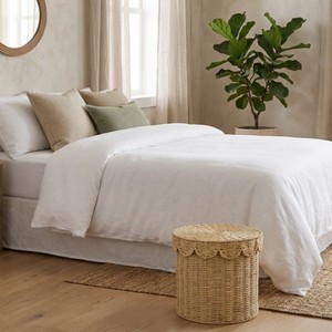 Best Choice Scalloped Paper Rope Storage <b>Baskets</b> for Organizing Laundry Multi-Purpose <b>Woven</b> <b>Basket</b> with Lid made in Vietnam - Product Image 5