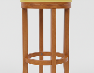 Table basse moderne en bois de caoutchouc avec base ronde pour le salon - Product Image 2