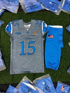 Uniforme de Fútbol Americano Personalizado al por Mayor, Marca Rexfit, Jersey Sublimado para Hombre, Transpirable, para Entrenamiento y Juego - Product Image 6