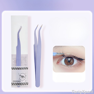 Pince à épiler double embout en acier inoxydable pour sourcils, légère, outil d'extension de cils - Product Image 3
