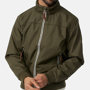Chaqueta Bomber Acolchada para Hombre, Color Verde Oliva, Cierre de Cremallera, Informal, Resistente al Viento, de Poliéster, para Otoño - Product Image 2