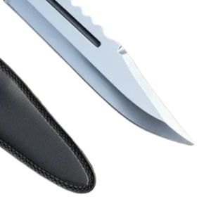 Cuchillo Táctico de Combate de Acero de Damasco con Mango de Acero al Carbono, Hoja Recta, Industrial, DIY, OEM, Multifuncional, Supervivencia al Aire Libre - Product Image 2