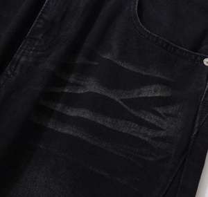 Custom Vintage <b>Winter</b> Streetwear Trendy Knitted Colored Denim <b>Jeans</b> Casual Baggy Loose Fit Straight 100% Cotton Men 2026 - Product Image 4