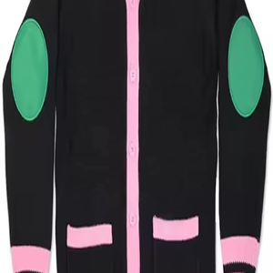 New Custom Logos Sorority Design Spring Cardigans V Neck Collage School Front Logo Polyester/Cotton OEM - Product Image 3