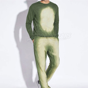 Conjunto Deportivo Premium para Hombre, con Capucha, Color Sólido, Efecto Desgastado, Tela de Algodón Suave, Corte Regular, Ropa Urbana para Uso Diario, Estilo Casual - Product Image 2