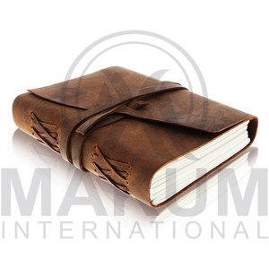 leather notebook cover Leather <b>File</b> Holder Slim <b>Storage</b> Case for Office School Travel - Product Image 6