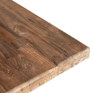 Conjunto de Comedor para Seis Personas con Madera Maciza de Teca, Rectangular y de Estilo Minimalista para Muebles de Hotel o Villa - Product Image 6