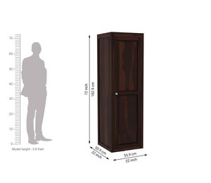 Nouvelle conception de meubles de chambre à coucher professionnels, armoire à vêtements, placard, organisateur de rangement, armoires en bois couleur noyer, Almirah simple - Product Image 5