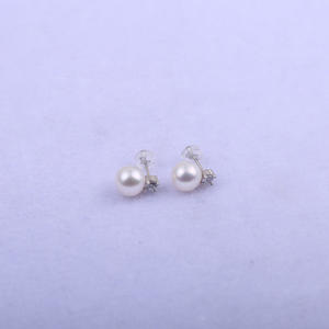 Pendientes de Perlas de Agua Dulce Zhuji Pearl 2025, Nuevo Lanzamiento, Estilo Minimalista, Plata S925, 9-10 mm, para Mujer, Perla Blanca 2025 - Product Image 3