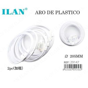 Cerchio in plastica Ilan 205 mm per acchiappasogni 2 pezzi - Product Image 1
