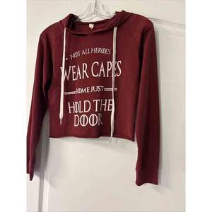 Sudadera con capucha ligera y corta para mujer, talla pequeña, con diseño de “Juego de Tronos” - Product Image 1