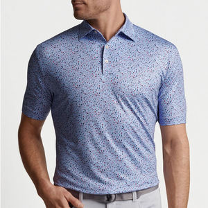 Polo de Golf Extra Grande de Alta Calidad, Polo de Golf para Hombre con Estampado de Poliéster y Spandex, con Logotipo Personalizado - Product Image 1
