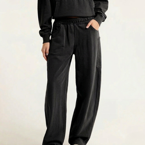 กางเกงวอร์มผู้หญิงซับในผ้าฟลีซสำหรับฤดูหนาว - Product Image 1