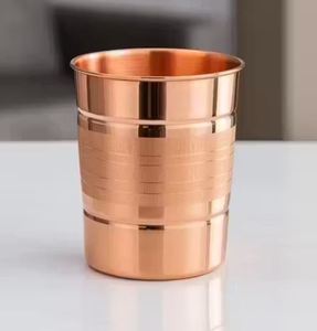 Smart Design Premium Quality Contemporary <b>Copper</b> Glass Tumbler Lightweight Drinking <b>Cup</b> for Business Gifts-Good Gifts Brand Bulk - Product Image 3