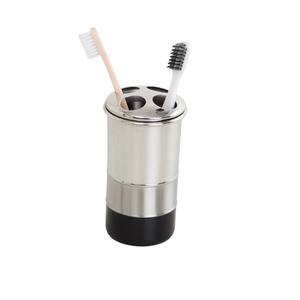 Factory Direct Supply Modern Stainless Steel Metal Toothbrush Holder <b>Silver</b> Finish <b>Bathroom</b> <b>Accessory</b> Stand For Home Hotel Use - Product Image 2