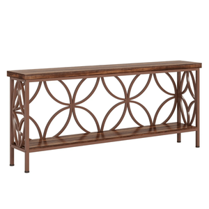 Moderna Consolle Lunga in Legno Massello per Casa, Appartamento e Hotel - Product Image 3