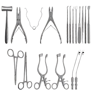 Juego de 103 Instrumentos Quirúrgicos para Laminectomía Neuroquirúrgica, Acero Inoxidable de Grado Alemán, Retractores Espinales, Pinzas, Alicates, Kit - Product Image 5