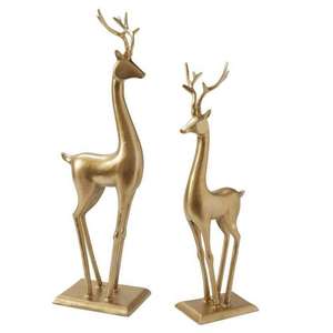 Sculpture élégante en métal d'aluminium représentant un cerf, pour la décoration artisanale du salon et les décorations de Noël - Product Image 5