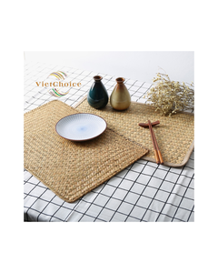 Best Price Style Rectangular Woven Bamboo Eco-Friendly Reversible <b>Placemats</b> Farmhouse Rustic Coasters Wipeable Table Pads - Product Image 4