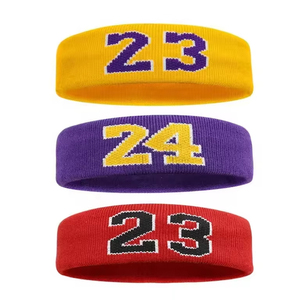 Bandeau de sport élastique de haute qualité, écologique, doux, anti-transpiration, en polyester, pour yoga et course à pied, bandeau de compression - Product Image 1