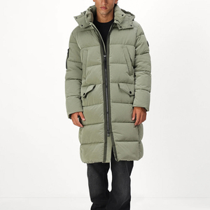 Abrigo de Invierno Personalizado para Hombre, Cálido y Cómodo, Parka Larga con Cuello Alto, Diseño de Burbujas, Chaqueta Larga Cortavientos - Product Image 6