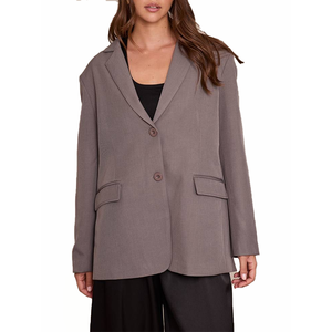 Blazer ample et décontracté pour femme, coupe ajustée, idéal pour le bureau, avec fentes latérales, tenue décontractée pour sororité, fabrication sur mesure en gros OEM - Product Image 4