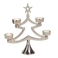 Porte-bougie en métal en forme de cerf doré, support pour bougie chauffe-plat, décoration de table moderne pour la maison à Noël