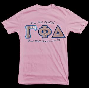 T-shirts Dernière Collection Gamma Phi Delta 100% Coton Jersey Col Rond GPD 1943 Logos en Cuir PU Sororité Respirant Été Femme - Product Image 3