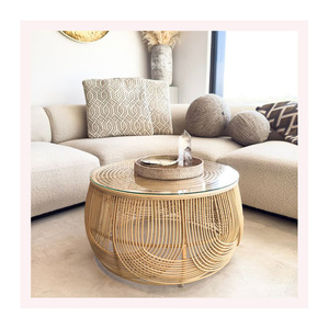 โต๊ะกาแฟหวายคุณภาพส่งออก เป็นมิตรกับสิ่งแวดล้อม ออกแบบตามสั่ง เฟอร์นิเจอร์ปรับได้ สำหรับผู้ซื้อระดับโลก - Product Image 1