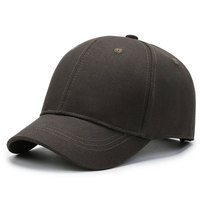 Gorra de Béisbol Negra de 6 Paneles, Color Sólido, Forro Polar Impermeable, Casual para Hombre, Ajustable, Deportiva, para Adultos, para las Cuatro Estaciones