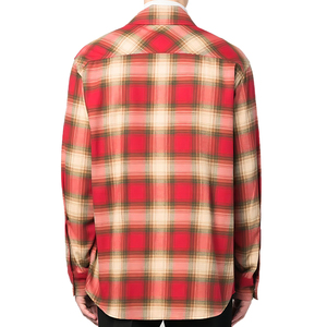 Camisa de Franela a Cuadros para Hombre, Manga Larga, 100% Algodón, Venta al Por Mayor - Product Image 4