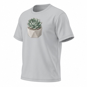 Camiseta de Hombre Personalizada de Algodón/Poliéster, Sostenible, de Alta Demanda 2026, Antiencogimiento, Secado Rápido, Transpirable, Manga Corta, Corte Regular - Product Image 2