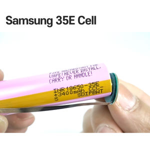 Samsung 18650 10A 3500mAh Lithium-ion Rechargeable Battery 3.7V Protected Safety Cell for Consumer Electronics Made in Korea - Product Image 4