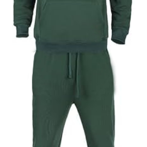 Conjunto deportivo de dos piezas para hombre de alta calidad, sudadera con capucha de dos tonos con cremallera, pantalones deportivos, logotipo personalizado, forro polar, ropa deportiva para correr. - Product Image 4