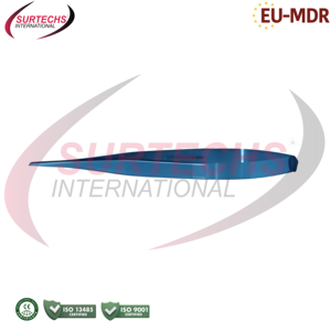 Portaagujas Castroviejo de Titanio Surtechs, Recto, con Bloqueo Manual, Instrumento Quirúrgico Oftálmico, Certificado CE Clase I, 1 Año de Garantía - Product Image 1