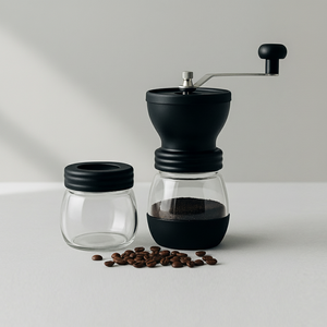 Moulin à café en verre de qualité supérieure 3203037 avec récipient en verre - Product Image 1