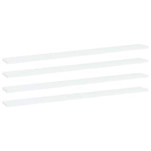 ชุดชั้นวางของติดผนังไม้สังเคราะห์สีขาว 4 ชิ้น ขนาด 39.4 X 3.9 X 0.6 นิ้ว - Product Image 1