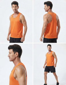 เสื้อกล้ามตาข่ายแขนกุดสำหรับผู้ชายเสื้อกล้ามออกกำลังกายระบายอากาศได้ดีเสื้อกล้ามสำหรับเล่นโยคะ - Product Image 6