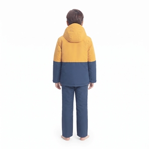 Chaqueta de Esquí para Niños HAWK EYE con Bloques de Color, Impermeable, con Capucha, Aislamiento Sintético, Ropa de Invierno para Niños - Product Image 5