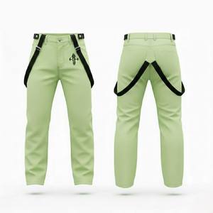 Pantalones de Esquí para Hombre de Alta Calidad, Personalizados, con Cierre de Gancho y Bucle, Aislamiento de Forro Polar Impermeable de 240 g, 100 % Poliéster, Teñido Liso - Product Image 1