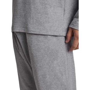 <b>Men's</b> Gray Hooded <b>Thermal</b> Fleece Set Casual Long Sleeve <b>Top</b> and Pants Winter Wear Premium Quality Anti-UV 300g Polyester - Product Image 6