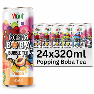 Popping Boba เครื่องดื่มชาแบบฟองขนาด320มล. 10.8แบบกล่องสามารถผลิตฉลากส่วนตัวได้ - Product Image 1