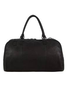 Sac de sport RABUSH SPORTS de haute qualité, en cuir véritable vintage, léger, pour la nuit, le week-end, la gym, noir, imperméable, grand sac de sport - Product Image 6