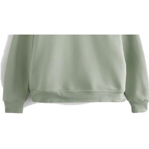 Sweat à capuche oversize personnalisé pour femme, coupe ample, coupe-vent, écologique, délavé à l'acide, avec badge, 100 % coton, hiver - Product Image 3