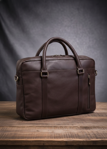 Sacoche pour ordinateur portable en cuir véritable imperméable, légère, style professionnel, pour homme, usage quotidien, sacoche pour tablette, vente chaude - Product Image 3