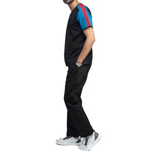 Uniforme de Trabajo Unisex, Conjuntos de Uniformes Médicos, Tela Elástica, Ropa de Trabajo Cómoda para Enfermeras, Pantalones de Pierna Recta de Manga Corta - Product Image 4