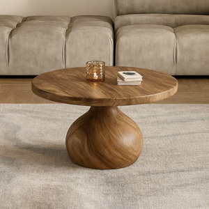 Table basse Luxali moderne en bois massif, style antique, faite à la main, écologique, durable, facile à nettoyer, unique pour le salon C002 1 - Product Image 4